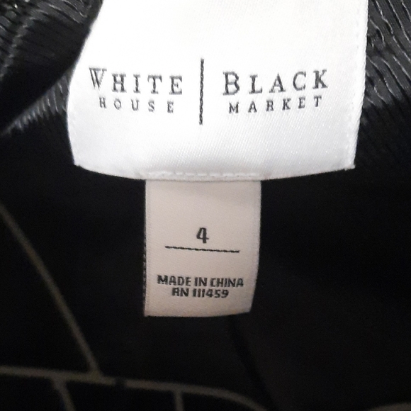 White House Black Market Gray Blazer with Black Accents - Picture 2 of 10